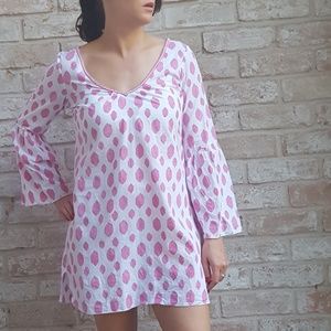 Nimo with Love pink diamond tunic beaded M